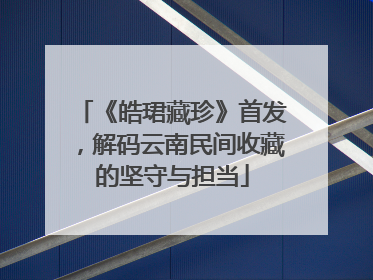 《皓珺藏珍》首发，解码云南民间收藏的坚守与担当