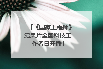 《国家工程师》纪录片全国科技工作者日开播