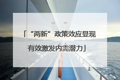 “两新”政策效应显现 有效激发内需潜力