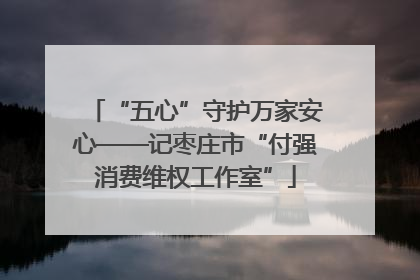 “五心”守护万家安心——记枣庄市“付强消费维权工作室”