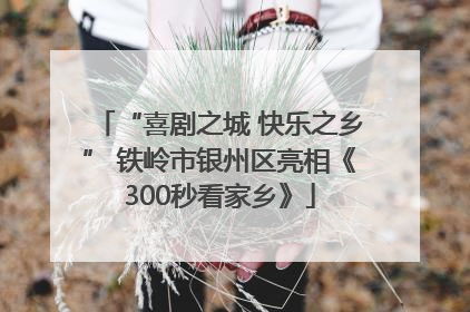 “喜剧之城 快乐之乡” 铁岭市银州区亮相《300秒看家乡》
