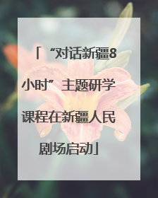 “对话新疆8小时”主题研学课程在新疆人民剧场启动