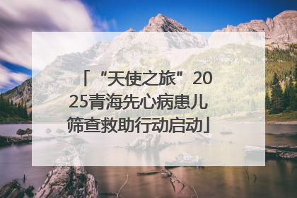 “天使之旅”2025青海先心病患儿筛查救助行动启动
