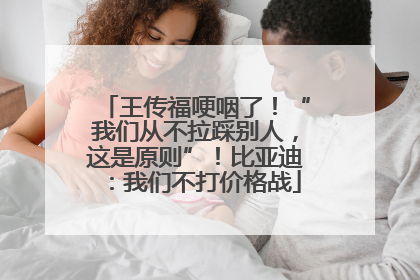 王传福哽咽了！“我们从不拉踩别人，这是原则”！比亚迪：我们不打价格战