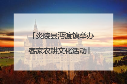 炎陵县沔渡镇举办客家农耕文化活动