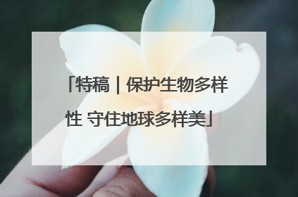 特稿｜保护生物多样性 守住地球多样美