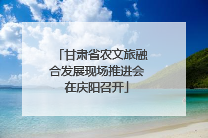 甘肃省农文旅融合发展现场推进会在庆阳召开