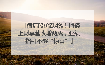盘后股价跌4%！博通上财季营收增两成，业绩指引不够“惊喜”