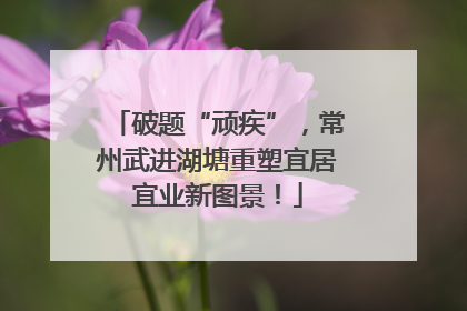 破题“顽疾”，常州武进湖塘重塑宜居宜业新图景！