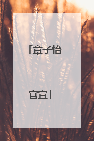 章子怡官宣