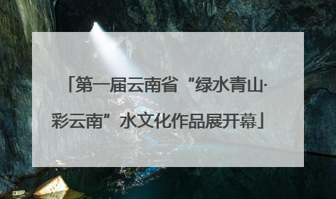 第一届云南省“绿水青山·彩云南”水文化作品展开幕