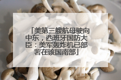 美第三艘航母驶向中东，西班牙国防大臣：美军轰炸机已部署在该国南部