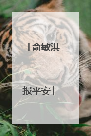 俞敏洪报平安