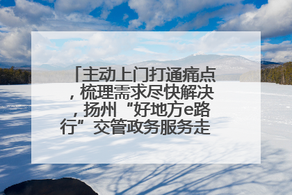 主动上门打通痛点，梳理需求尽快解决，扬州“好地方e路行”交管政务服务走进规上企业