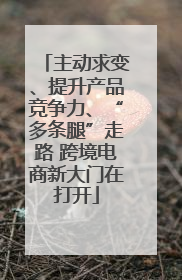 主动求变、提升产品竞争力、“多条腿”走路 跨境电商新大门在打开