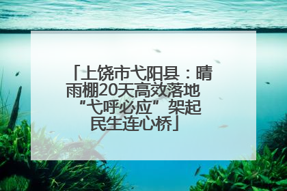 上饶市弋阳县：晴雨棚20天高效落地 “弋呼必应”架起民生连心桥
