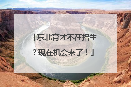 东北育才不在招生？现在机会来了！