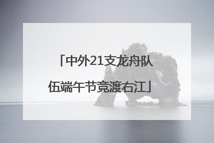 中外21支龙舟队伍端午节竞渡右江