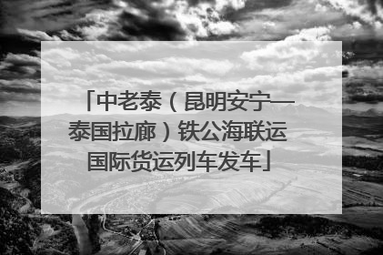 中老泰（昆明安宁—泰国拉廊）铁公海联运国际货运列车发车