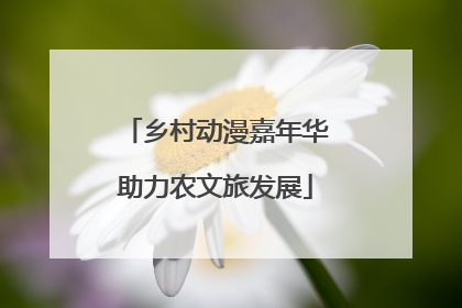乡村动漫嘉年华助力农文旅发展