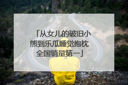 从女儿的破旧小熊到乐瓜睡觉抱枕全国销量第一
