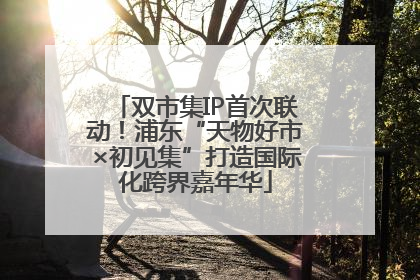 双市集IP首次联动！浦东“天物好市×初见集”打造国际化跨界嘉年华