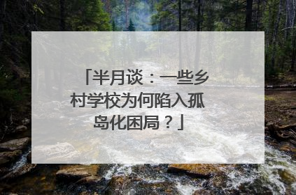 半月谈：一些乡村学校为何陷入孤岛化困局？