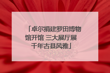 卓尔捐建罗田博物馆开馆 三大展厅展千年古县风雅
