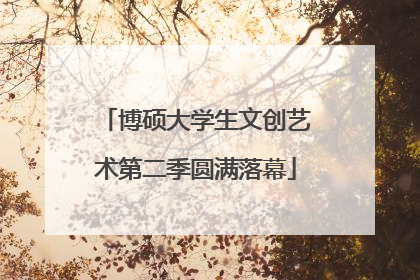 博硕大学生文创艺术第二季圆满落幕