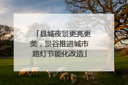 县城夜景更亮更美，景谷推进城市路灯节能化改造