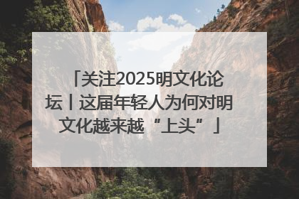 关注2025明文化论坛丨这届年轻人为何对明文化越来越“上头”