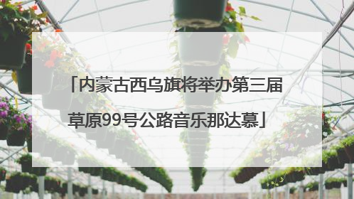 内蒙古西乌旗将举办第三届草原99号公路音乐那达慕