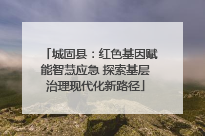 城固县：红色基因赋能智慧应急 探索基层治理现代化新路径