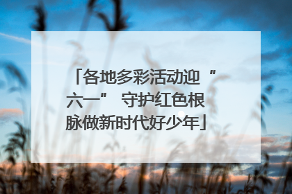 各地多彩活动迎“六一” 守护红色根脉做新时代好少年