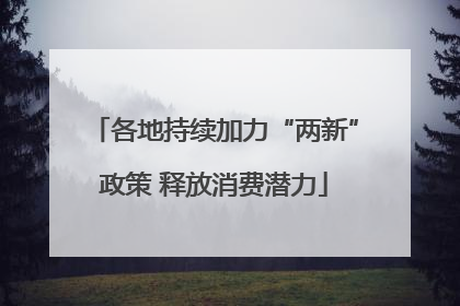 各地持续加力“两新”政策 释放消费潜力