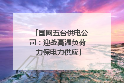 国网五台供电公司：迎战高温负荷 力保电力供应