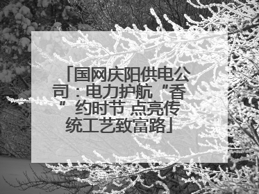 国网庆阳供电公司：电力护航“香”约时节 点亮传统工艺致富路