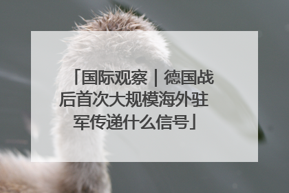 国际观察｜德国战后首次大规模海外驻军传递什么信号