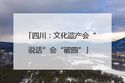 四川：文化遗产会“说话”会“破圈”