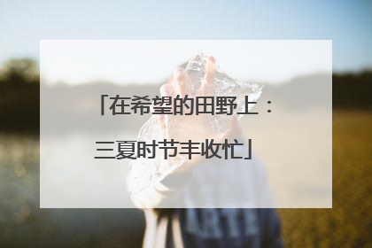 在希望的田野上：三夏时节丰收忙