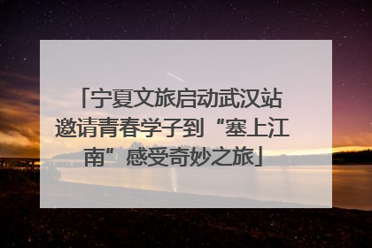 宁夏文旅启动武汉站 邀请青春学子到“塞上江南”感受奇妙之旅