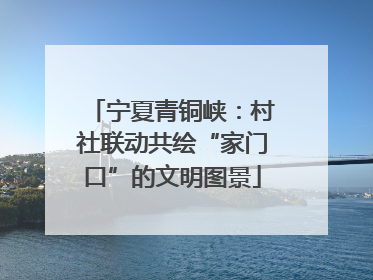 宁夏青铜峡：村社联动共绘“家门口”的文明图景