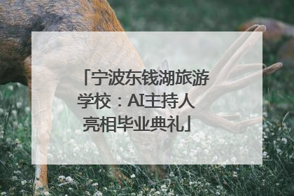 宁波东钱湖旅游学校：AI主持人亮相毕业典礼