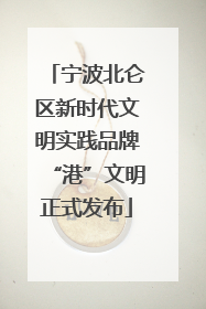 宁波北仑区新时代文明实践品牌“港”文明正式发布
