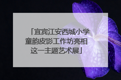 宜宾江安西城小学童韵皮影工作坊亮相这一主题艺术展