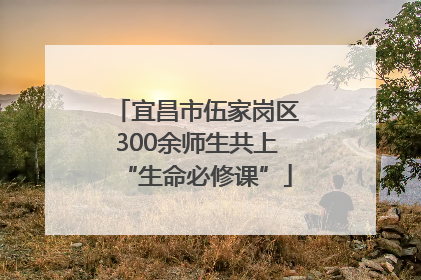 宜昌市伍家岗区300余师生共上“生命必修课”