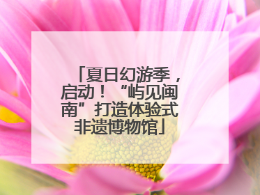 夏日幻游季，启动！“屿见闽南”打造体验式非遗博物馆