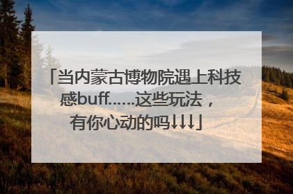 当内蒙古博物院遇上科技感buff……这些玩法，有你心动的吗↓↓↓