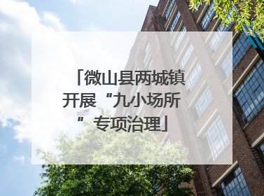 微山县两城镇开展“九小场所”专项治理