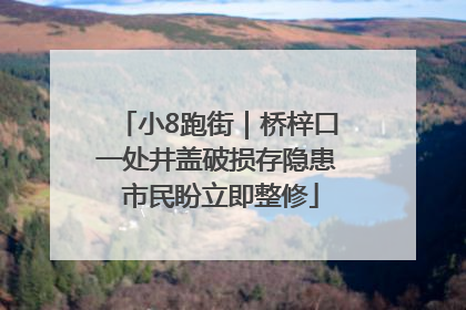 小8跑街｜桥梓口一处井盖破损存隐患 市民盼立即整修